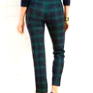 Talbots Hampshire Ankle Pants - Blackwatch Plaid